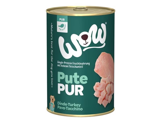 [90331222 1661022] WOW Nassfutter Pur Truthahn Single Protein, 400 g
