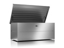 Guardi Gartenbox M mit Schloss, 165 x 85 x 73 cm, Silber