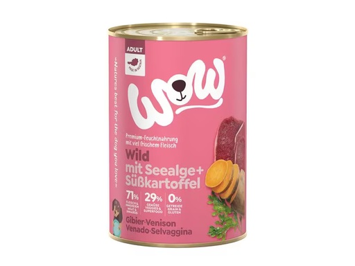 [90331254 1661012] WOW Nassfutter Adult Wild, 400 g
