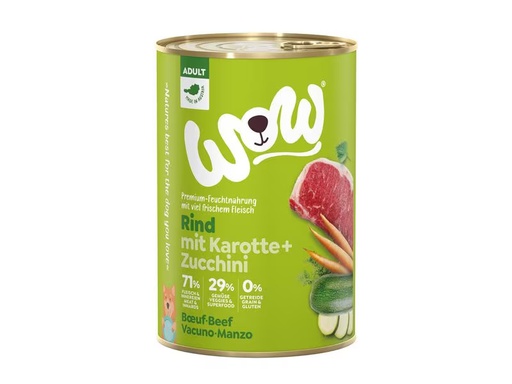 [90331267 1661014] WOW Nassfutter Adult Rind, 400 g