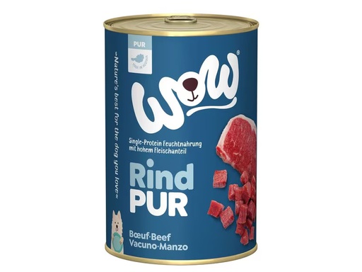 [90331339 1661020] WOW Nassfutter Pur Rind Single Protein, 400 g