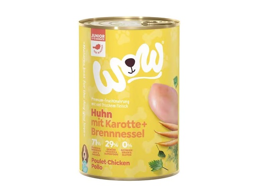[90331346 1661006] WOW Nassfutter Junior Huhn, 400 g