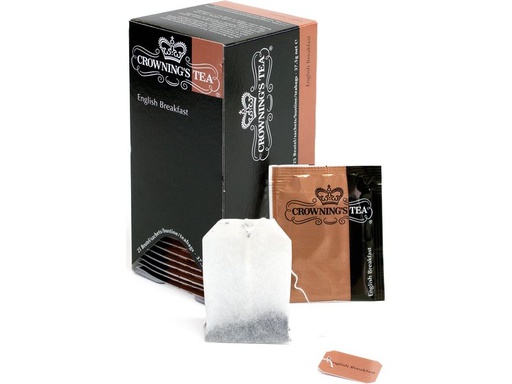 [90331389 1666020] Crowning’s Tea Teebeutel English Breakfast 25 Stück