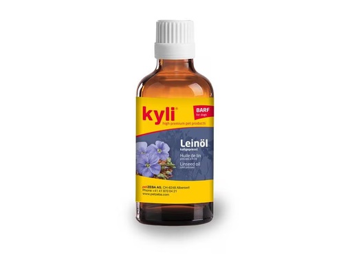 [90331406 1121859] kyli Hunde-Nahrungsergänzung Leinöl, 500 ml