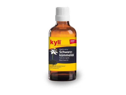 [90331526 784432] kyli Hunde-Nahrungsergänzung Schwarzkümmelöl, 100 ml