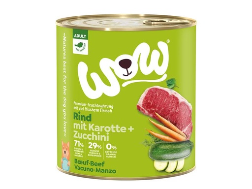 [90331625 1661015] WOW Nassfutter Adult Rind, 800 g