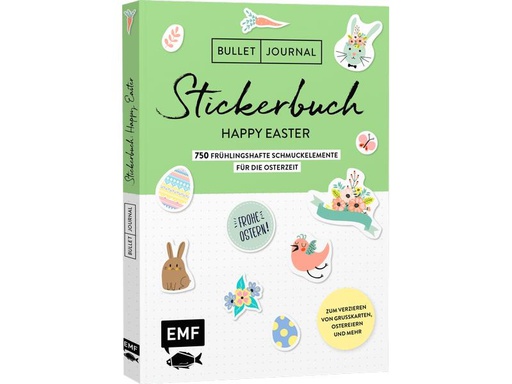 [90331712 1311964] EMF Ostersticker Happy Easter 1 Stück, Mehrfarbig