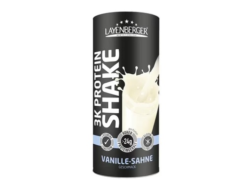 [90331793 1553450] Layenberger Pulver 3K Protein-Shake Vanille-Sahne 360 g