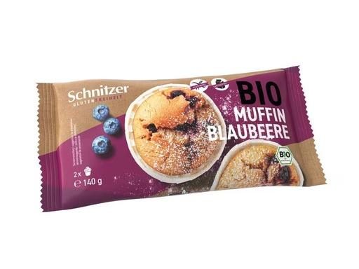 [90331820 924006] Schnitzer Gebäck Bio Muffin Blueberry glutenfrei 140 g