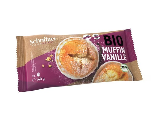 [90331825 924008] Schnitzer Gebäck Bio Muffin Vanille glutenfrei 140 g