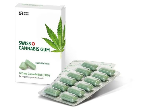 [90331924 1543473] Roelli Roelli Kaugummi Swiss Cannabis Gum 24 Stück