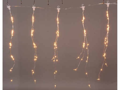 [90331947 1033381] Dameco LED Lichtervorhang Angel Hair 1.35 m Outdoor