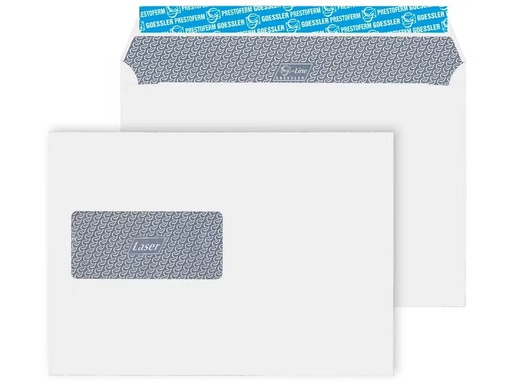 [90331972 1666240] Goessler Couvert mit Fenster G-Line Laser C5, Links, 500 Stück