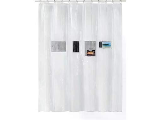 [90332068 1665855] Kleine Wolke Duschvorhang Pocket 180 x 200 cm, Transparent