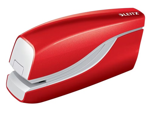 [90332111 1664715] Leitz Elektrisches Heftgerät NeXXt WOW 10 Seiten, Rot