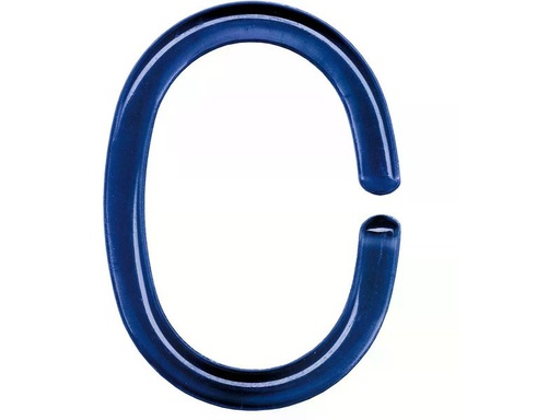 [90332164 1665859] Kleine Wolke Duschvorhanghaken DV-Ringe 12 Stück, 5 cm, Dunkelblau