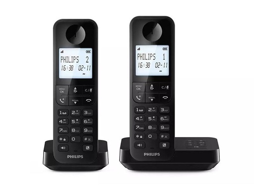 [90332189 1670579] Philips Schnurlostelefon D2752B Duo Schwarz