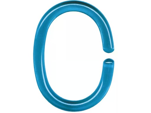 [90332191 1665858] Kleine Wolke Duschvorhanghaken DV-Ringe 12 Stück, 5 cm, Blau
