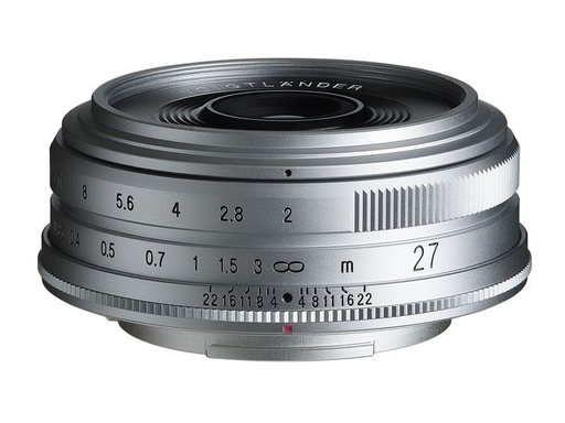 [90332215 1667419] Voigtländer Festbrennweite 27mm F/2 Ultron – Fujifilm X-Mount - Silber