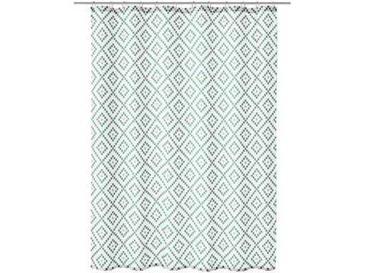 [90332248 1665848] Kleine Wolke Duschvorhang Alhambra 180 x 200 cm, Grün