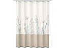 Kleine Wolke Duschvorhang Savannah 180 x 200 cm, Beige/Weiss