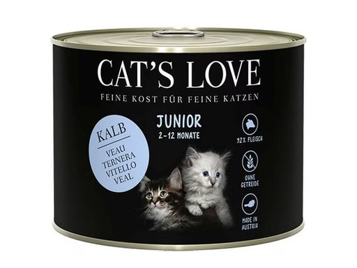 [90332346 1661093] Cat's Love Nassfutter Junior Kalb, 200 g