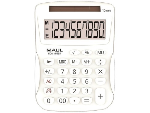 [90332358 1613331] Maul Taschenrechner ECO MJ555 Weiss
