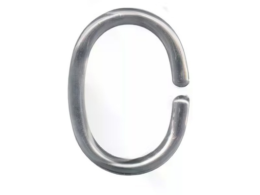 [90332409 1665861] Kleine Wolke Duschvorhanghaken DV-Ringe 12 Stück, 5 cm, Silber