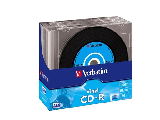 [90053390 42345] Verbatim CD-R 0.7 GB, Slimcase (10 Stück)