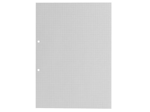 [90332579 1404997] Office Focus Heftblatt FSC A4, Kariert, Grau, 2-fach gelocht