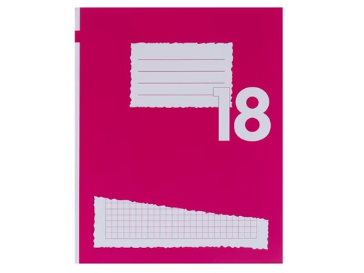 [90332633 1415310] Office Focus Schulheft FSC E5, Kariert, Rosa, 10 Stück