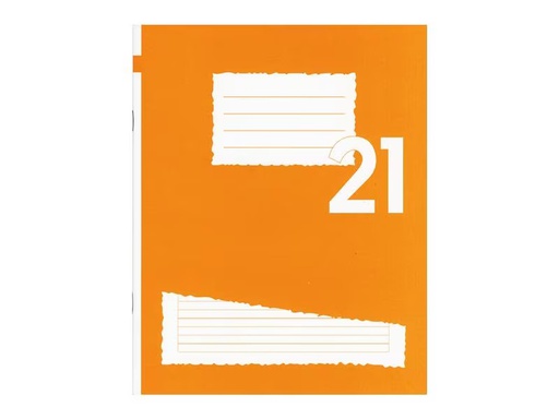 [90332634 1415307] Office Focus Schulheft FSC E5, Liniert, Orange, 10 Stück