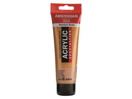[90053409 995994] Amsterdam Acrylfarbe Standard 803 Goldfarbe Halbdeckend, 120 ml