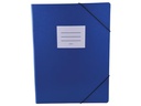 Office Focus Gummibandmappe A3 mit Etikette Blau