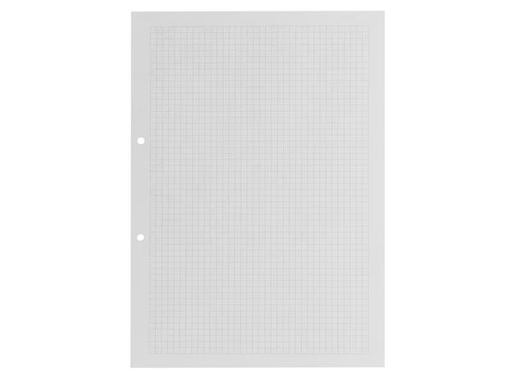 [90332782 1381074] Office Focus Heftblatt FSC A4, 5 mm Kariert, Weiss, 2-fach gelocht