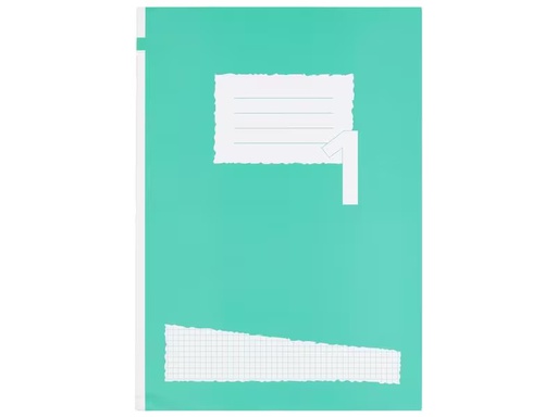 [90332802 1415298] Office Focus Schulheft FSC A4, Kariert, Grün, 10 Stück