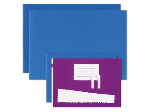 [90332855 1415321] Office Focus Schulheft A5, Blanko, Violett, 10 Stück