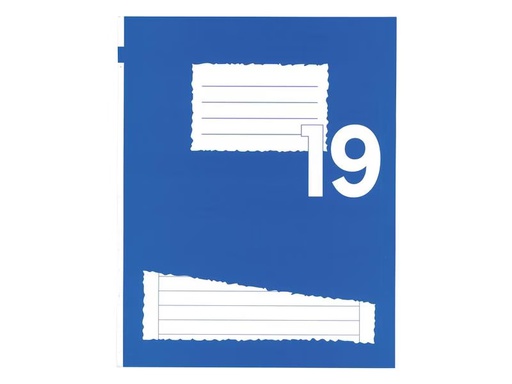 [90332871 1415311] Office Focus Schulheft FSC E5, Liniert, Blau, 10 Stück