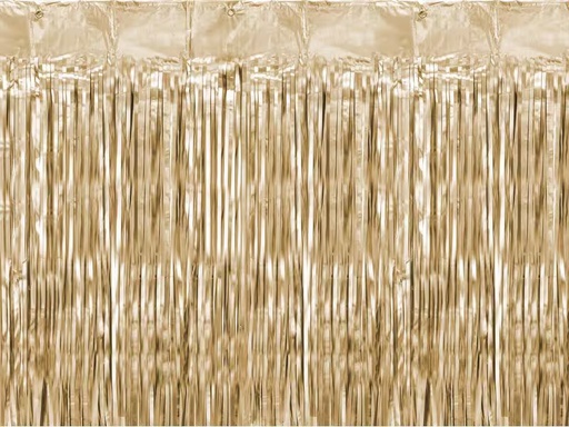 [90332946 1665190] Partydeco Partyaccessoire Vorhang 90 x 250 cm, Gold-Metallic