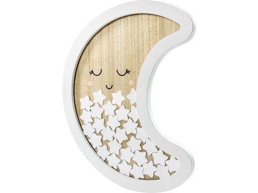 [90332953 1665239] Partydeco Gästebuch Mond Weiss