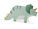 Partydeco Einladungskarte Triceratops 6 Stück