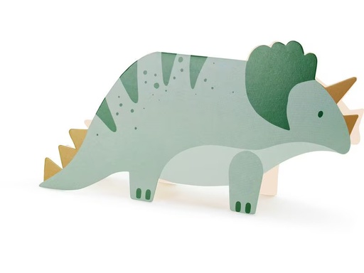 [90332986 1665221] Partydeco Einladungskarte Triceratops 6 Stück