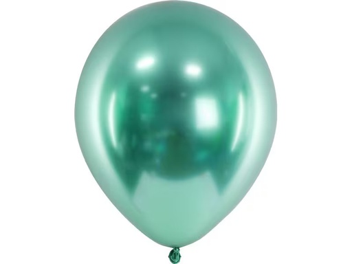 [90333126 1665534] Partydeco Luftballon Uni Glossy 10 Stück, Grün, Ø 30 cm