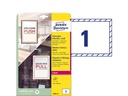 Avery Zweckform Hinterglas-Etiketten 210 x 148 mm, 10 Blatt, 10 Stück