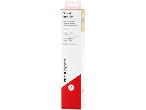 [90333246 1593648] Cricut Aufbügelfolie Joy Xtra Smart 24.1 x 61 cm, Rot