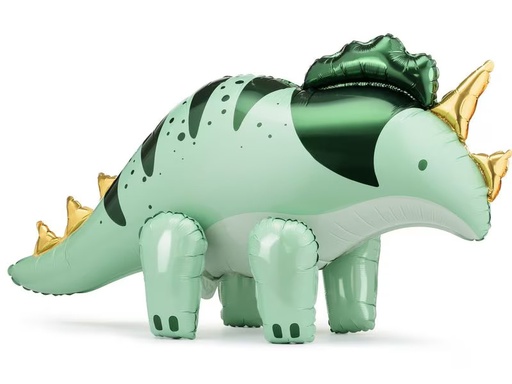 [90333247 1665167] Partydeco Folienballon Triceratops 101 x 60.5 cm, Grün