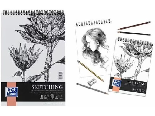 [90333300 1664963] Oxford Zeichenblock Art Sketching A4, 50 Blatt