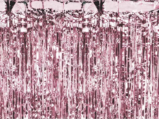 [90333313 1665231] Partydeco Partyaccessoire Vorhang 90 x 250 cm, Roségold