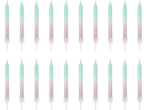 [90333331 1665189] Partydeco Kerze Ombre 20 Stück