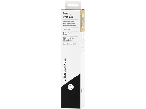 [90333344 1593646] Cricut Aufbügelfolie Joy Xtra Smart 24.1 x 61 cm, Schwarz